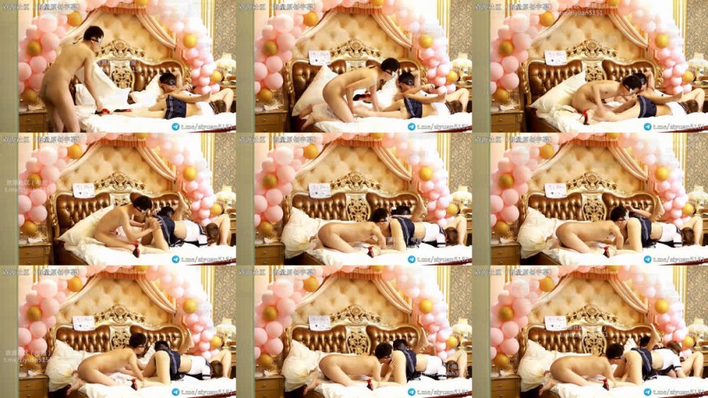 ✨ 真91大神、吉林綠帽「jilinliaoyuan」《經典海軍服》肉絲華倫天奴高跟3P（8V）