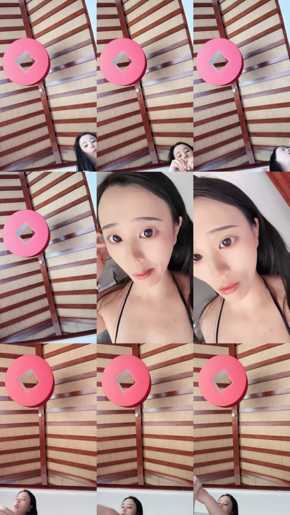 【小魚糕冷】巨乳空姐 溫泉會所 逼毛很多但是逼逼粉嫩 水中無套後入 道具自慰 爽死啦