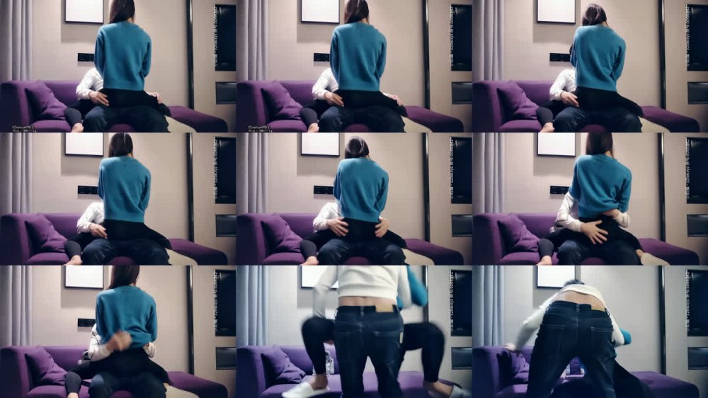 【AI增強】20201207_[原版]七天探花_藍衣精緻美女，櫻桃小嘴鏡頭前口交，后入狂干