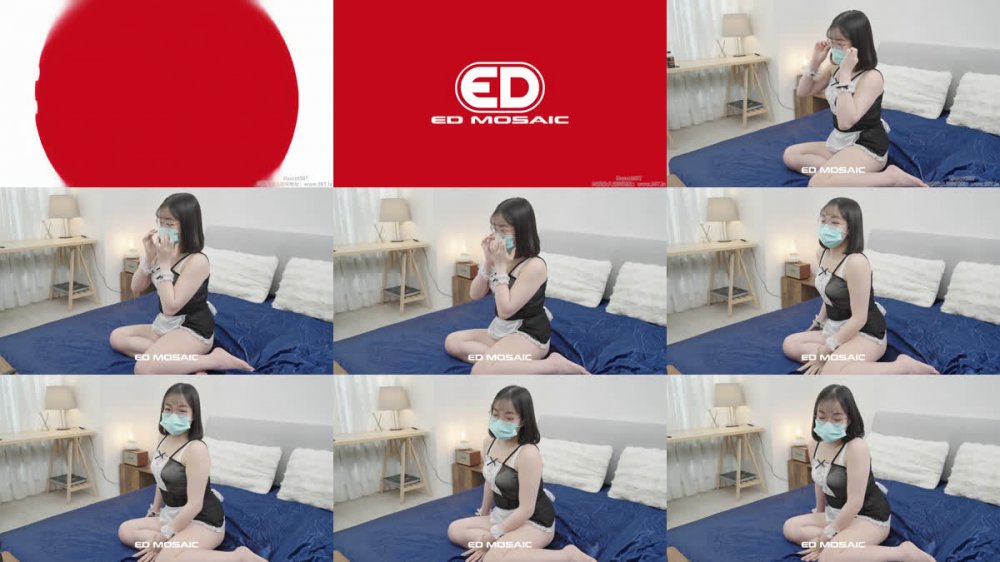 【AI增強】EDMosaicEDEA-570小女僕芋圓來聖地清潔打掃，把4根大GG都吸乾净了！ 後入口爆爽到翻白眼