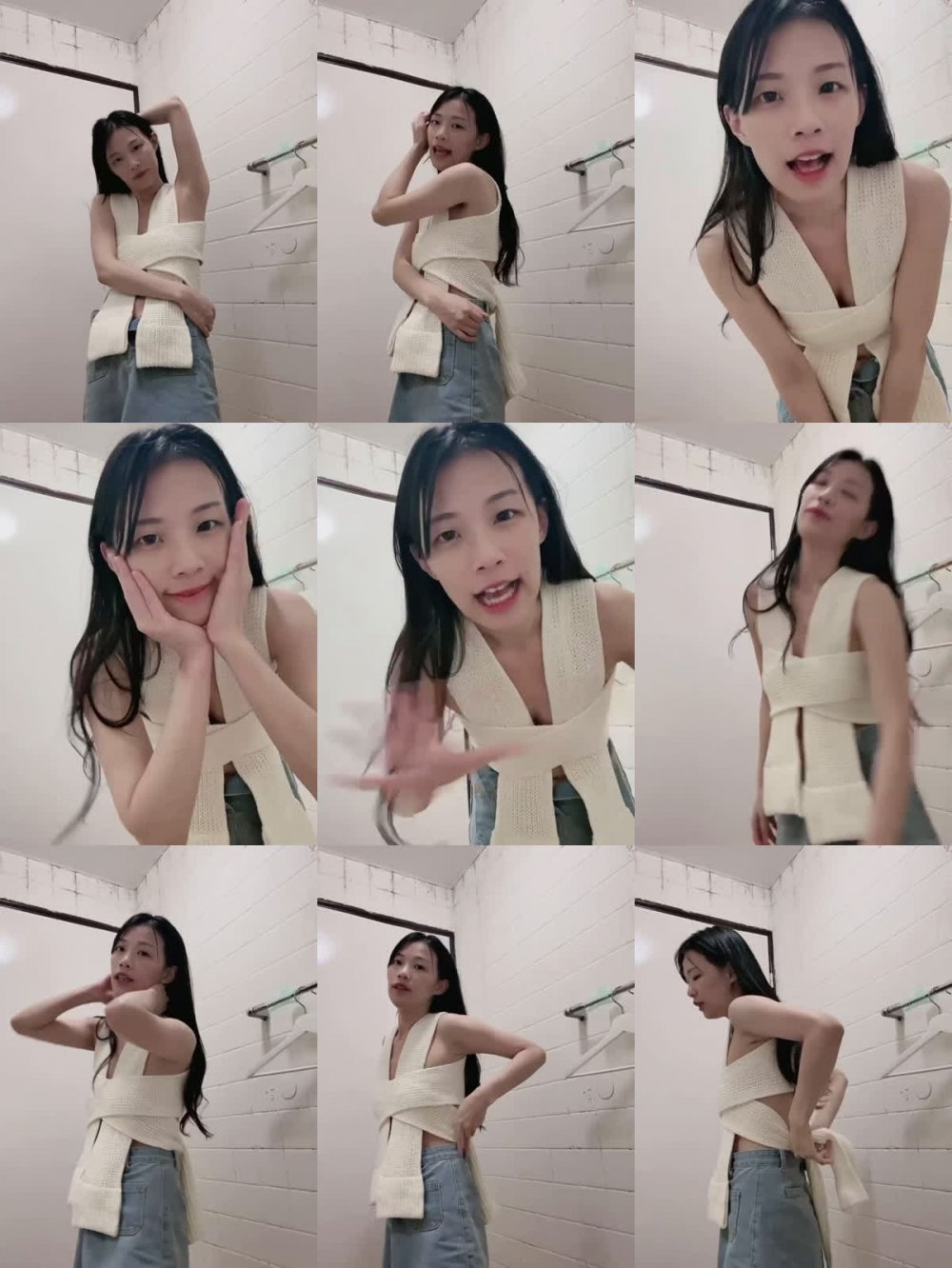 ⚫️ 土豪重金定製，身材苗條女大生洗澡自拍給大哥看，站著尿尿瘋狂洗逼