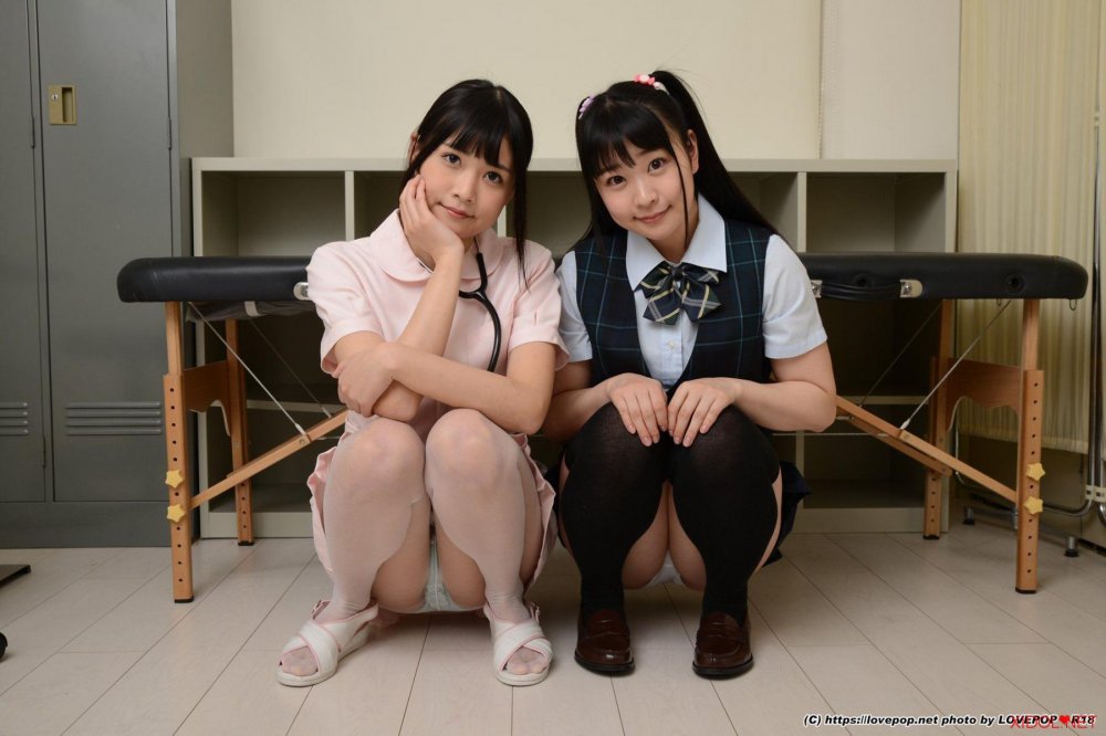 [Lovepop] Ai Minano 皆野あい & Suzu Yamai 山井すず Photoset #001 School Uniform & Nurse