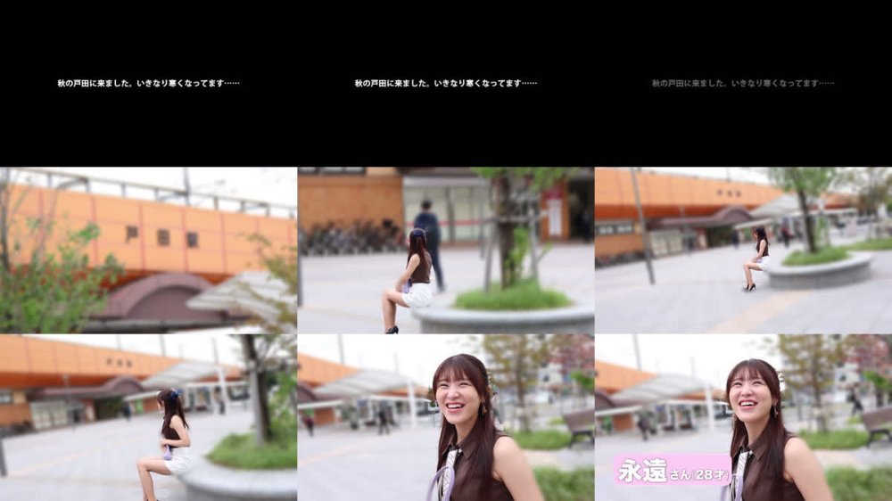 +++ [FHD] 336KNB-405 【もちぱいっ！美脚妻の気晴らしに】旦那とヤる前にAV出演♪ぷるるんおっぱい揺れまくり、揉みまくりの前菜SEX at埼玉県戸田市 戸田駅前