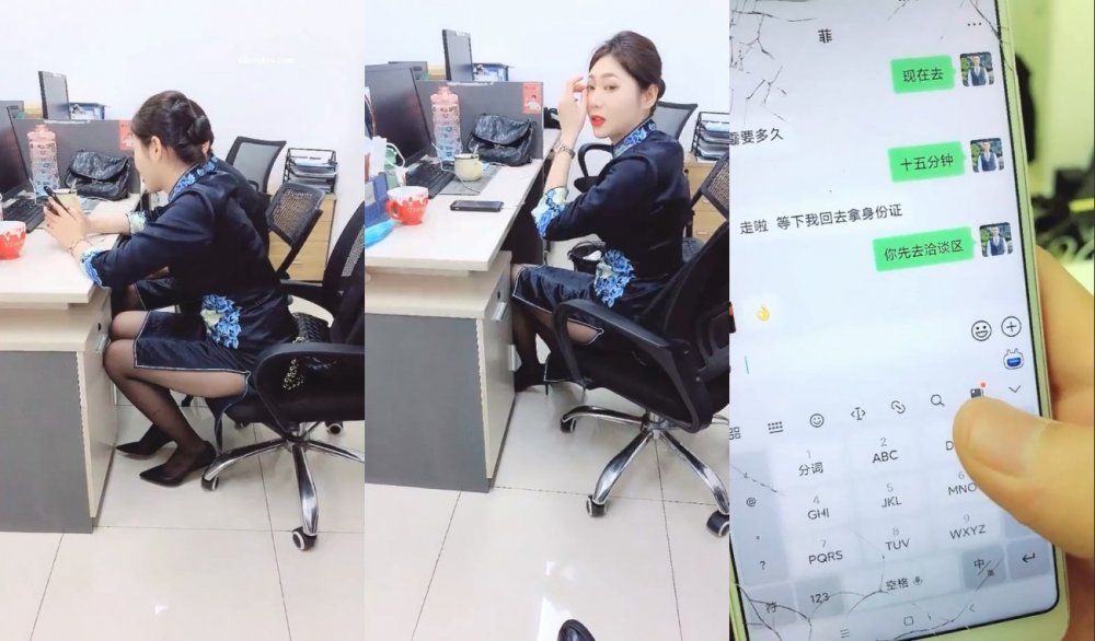 超級重磅逆天行爲佛山院子售樓部經理光天化日潛規則售樓員小姐姐，無所事事沒有業務拉到衛生間打一炮解解壓62