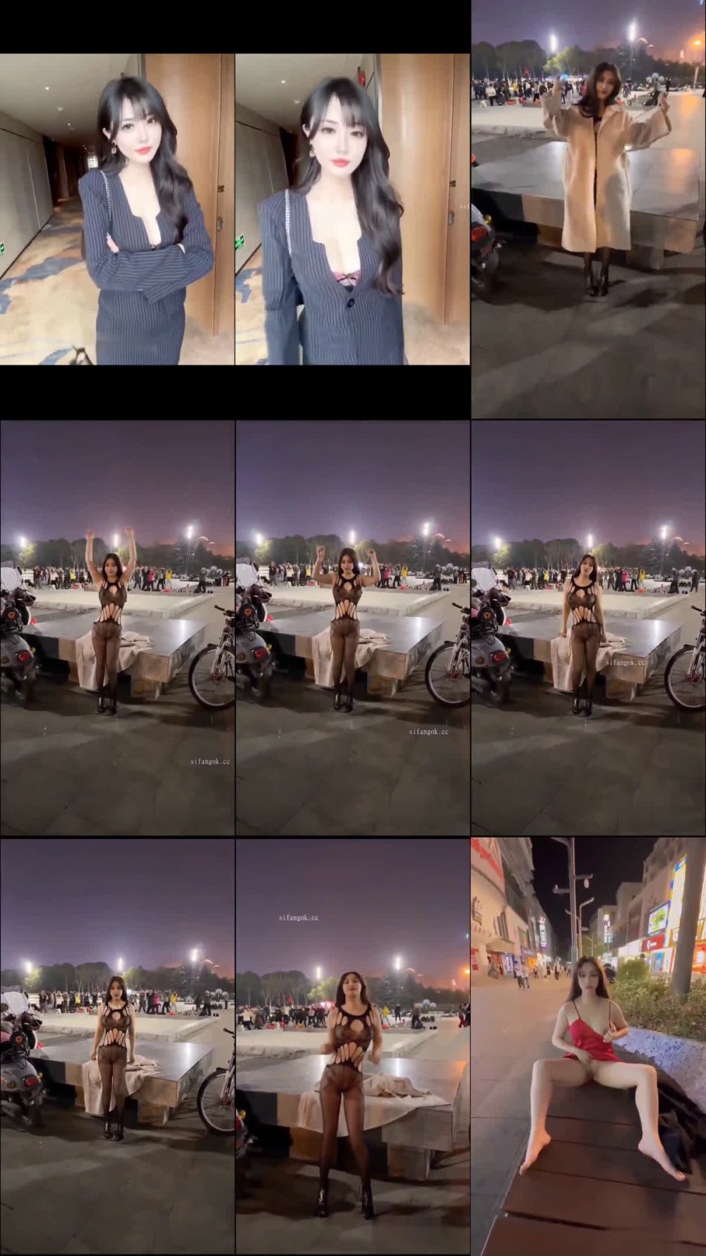 +++ XB-2045 不懼走光調戲路人露臉野戰騷到沒邊