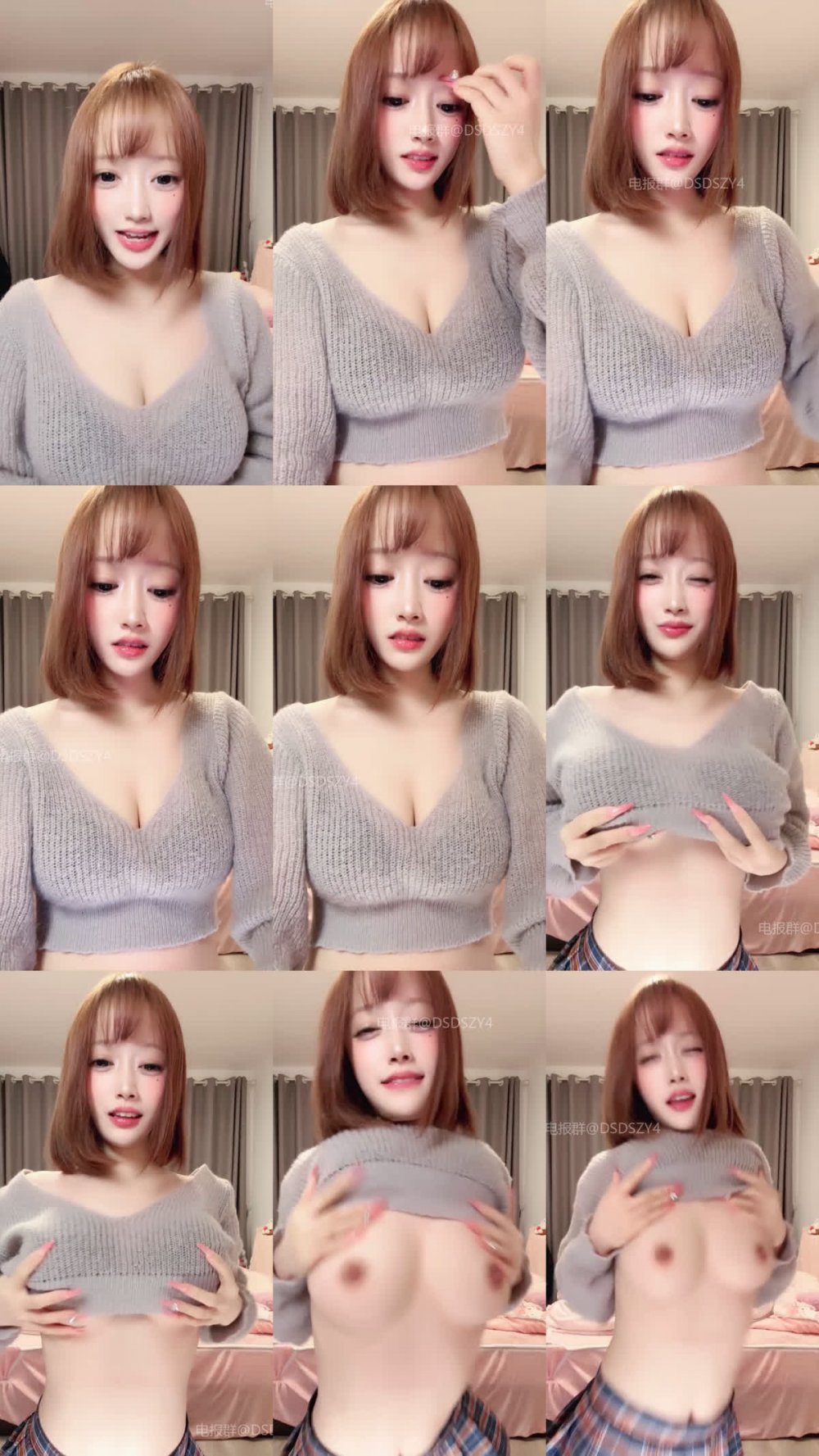 ♦️ 短髮極品【性感小兔】直播錄播短髮神顏極品身材瘋狂裸舞自慰噴水8（6V）