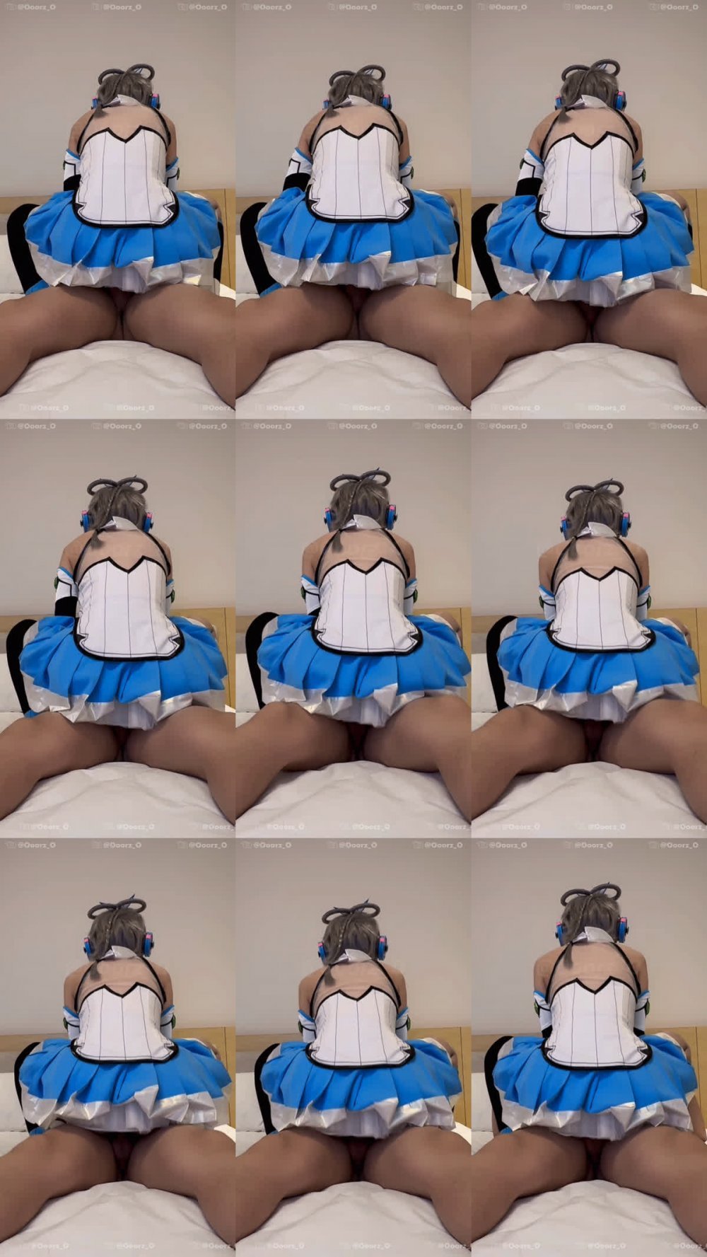 ⚫️ 洛麗塔網紅福利姬嫩妹【OoorzO】COS洛天依戴著肛塞無套內射（2V）