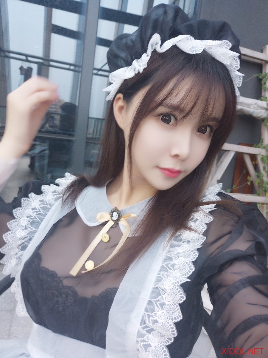 [Cosplay] 亚马逊鲶鱼 黑色透明女仆 [33P-432MB]