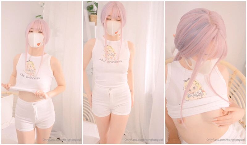 Onlyfans 玩偶姐姐（HongKongdoll）【可愛寶貝】粉頭髮浪漫的限定啪啪