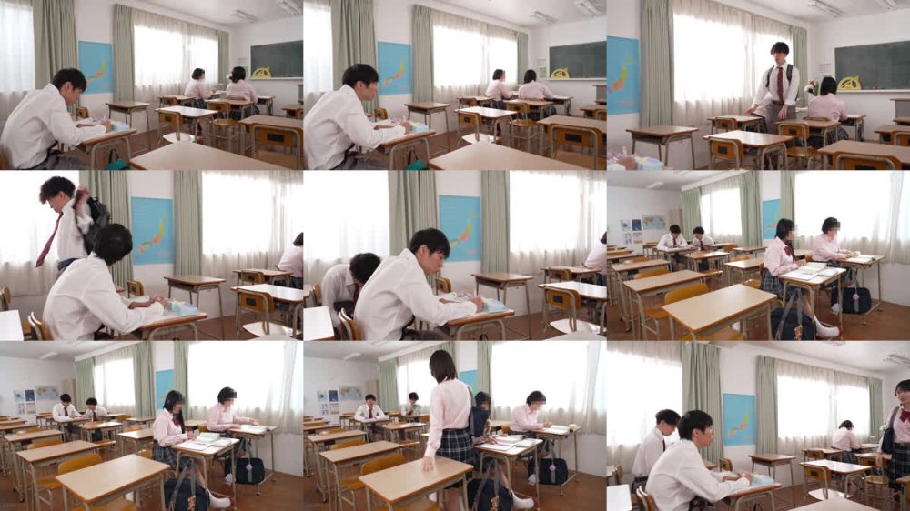 +++ [FHD] HUNTC-529 『ここで（教室）こっそり挿れちゃおうか？』『このまま中に出していいよ…』休み時間＆放課後の教室で皆にバレない様にロングスカートの中でこっそり挿入して中出ししたがる超エッチな小悪魔クラスメイト女子！商業校に入学したら男女比率1対9でほぼ女子校状態！