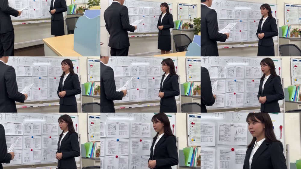 +++ [FHD] STSK-218 新卒マナー研修2～2026年度入社・新入社員4名・パワハラレ×プ～