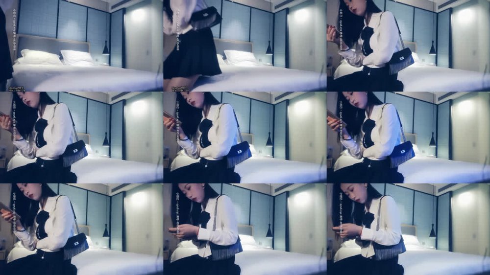 【AI增強】20210425_[原版]七天探花_白衣短裙高冷靚妹，鏡頭前特寫口交舔B，床邊架腿側入後入草得哇哇叫