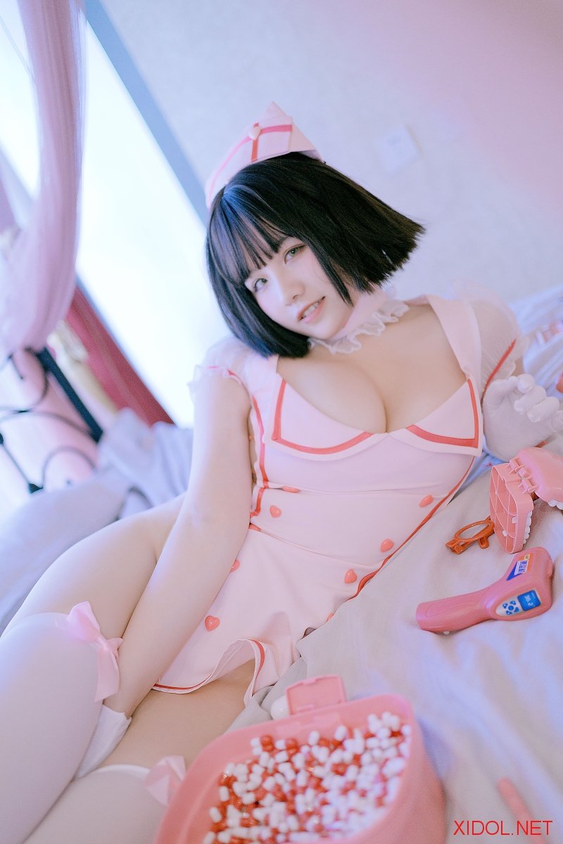 [Cosplay] 阿半今天很开心 粉护士 [37P-199MB]