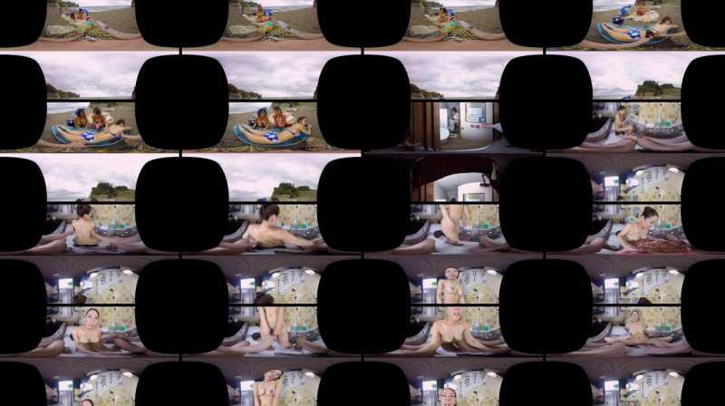 +++ [VR] NHVR-019 真夏のビーチで出会った日焼け巨乳娘3人と密着乱交中出しSEX VR