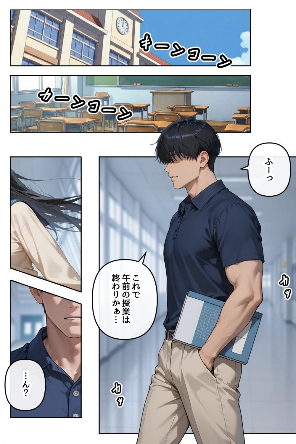 (同人誌) [ステーキくん] どこの女子校にもありふれた普通の性指導 ～温泉学園～ 2 (オリジナル) [AI生成]