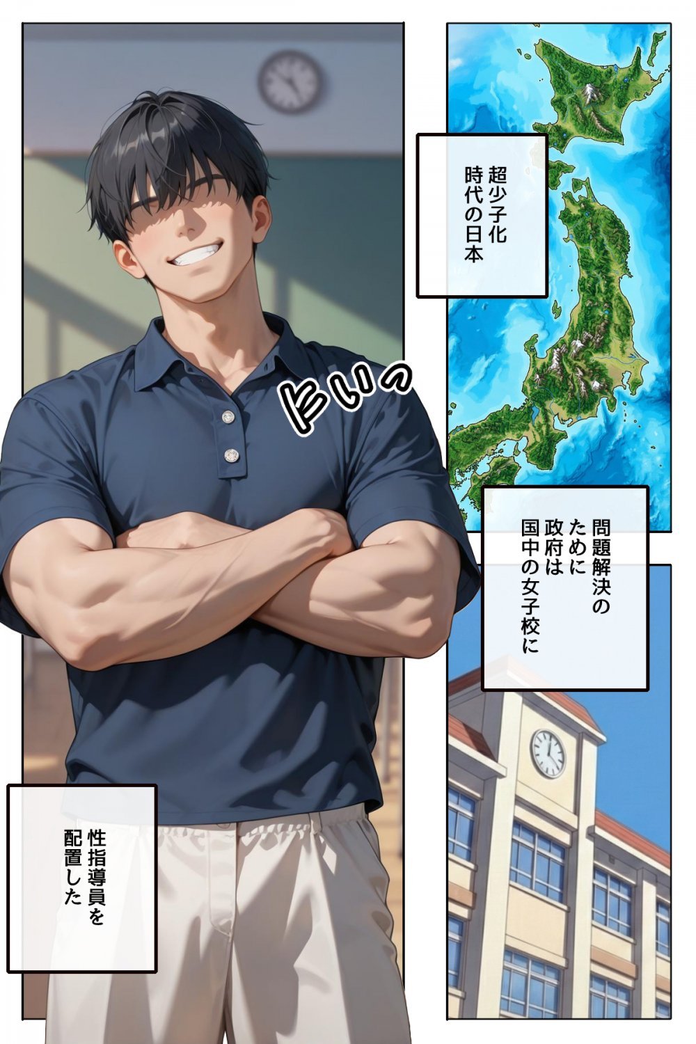 (同人誌) [ステーキくん] どこの女子校にもありふれた普通の性指導 ～温泉学園～ 1 (オリジナル) [AI生成]