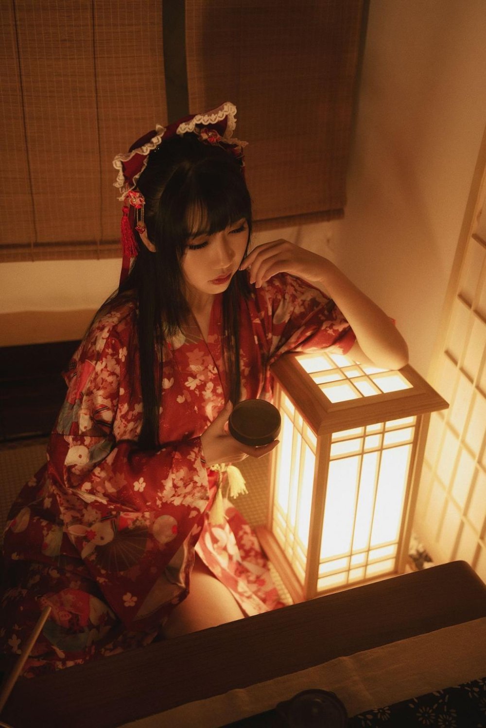 不呆貓 - 繩子和服，紅葉碎花油光水滑[30P]