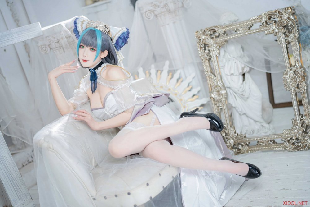 [Cosplay] 封疆疆v 碧蓝航线 柴郡誓约礼服 [18P-182MB]