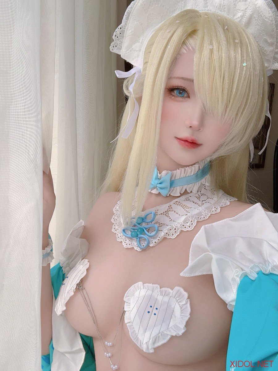 [Cosplay] 三度_69 蔚蓝档案 明日奈内衣女仆 [60P2V-268M]